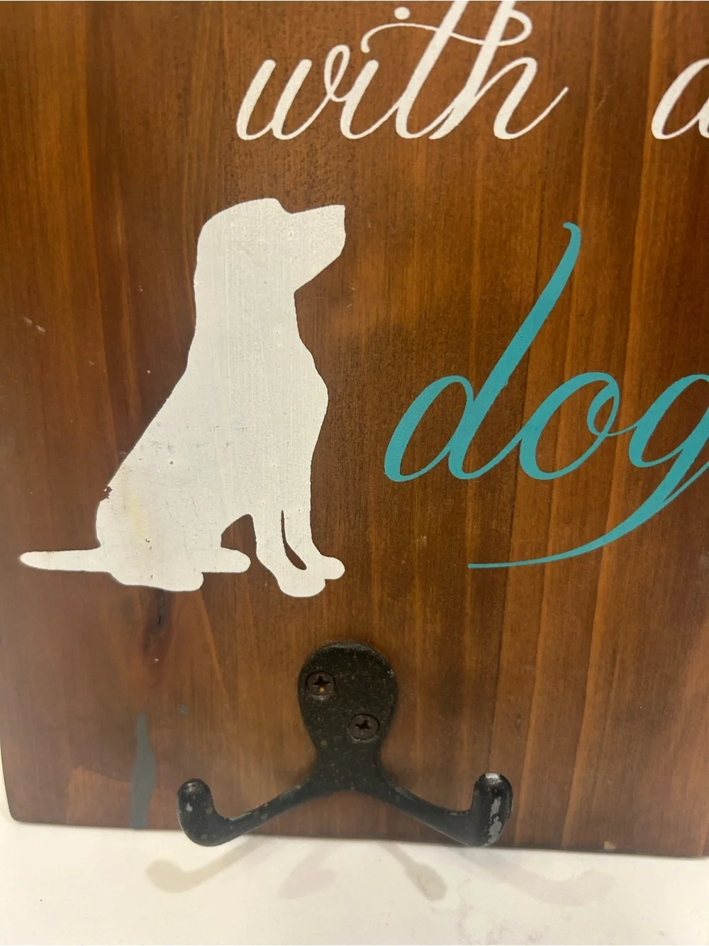 rustic wooden wall sign 